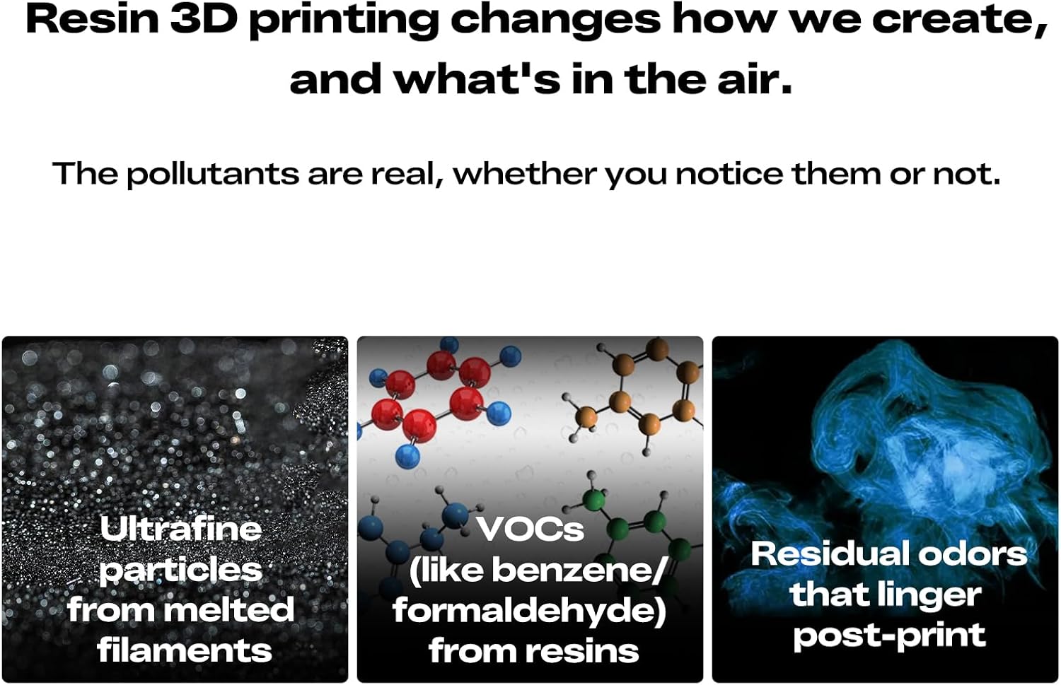 Creality Resin 3D Printer Air Purifier, High-Dense Activated Carbon, 360°All-Round Purification, Long Filter Lifespan, 99% Filtration Efficiency, Smart Touch Control, Fit for Most Resin 3D Printers