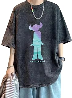 [DYLOSAZX] Jamiroquai ジャミロクワイ パンク バンドTシャツ ロック アメリカ 流行 欧米風 音楽 Tシャツ メンズ レディース 夏服 トップス 半袖 無地 通気性 人気 おしゃれ プリント シャツ ファッション ゆったり