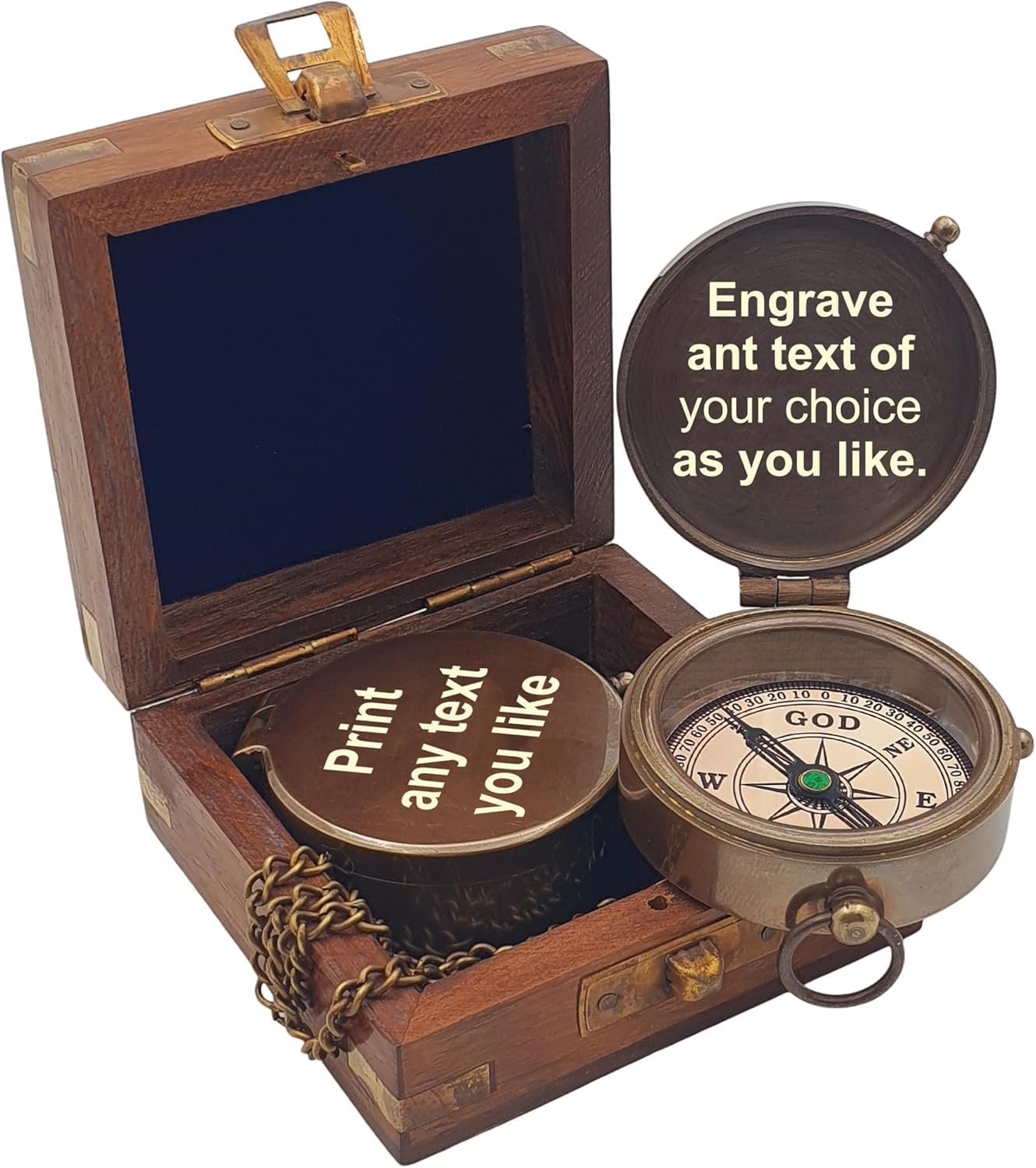Brass Compass for Religious Gifts, Confirmation Gifts, Baptism Gifts, Best Easter, Christian Gifts for Men, Catholic Gifts, Birthday Gifts, Gifts for Teen Age, Graduation Gifts.