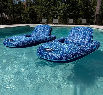 Aqua Luxury Pool Lounger, 2-Pack