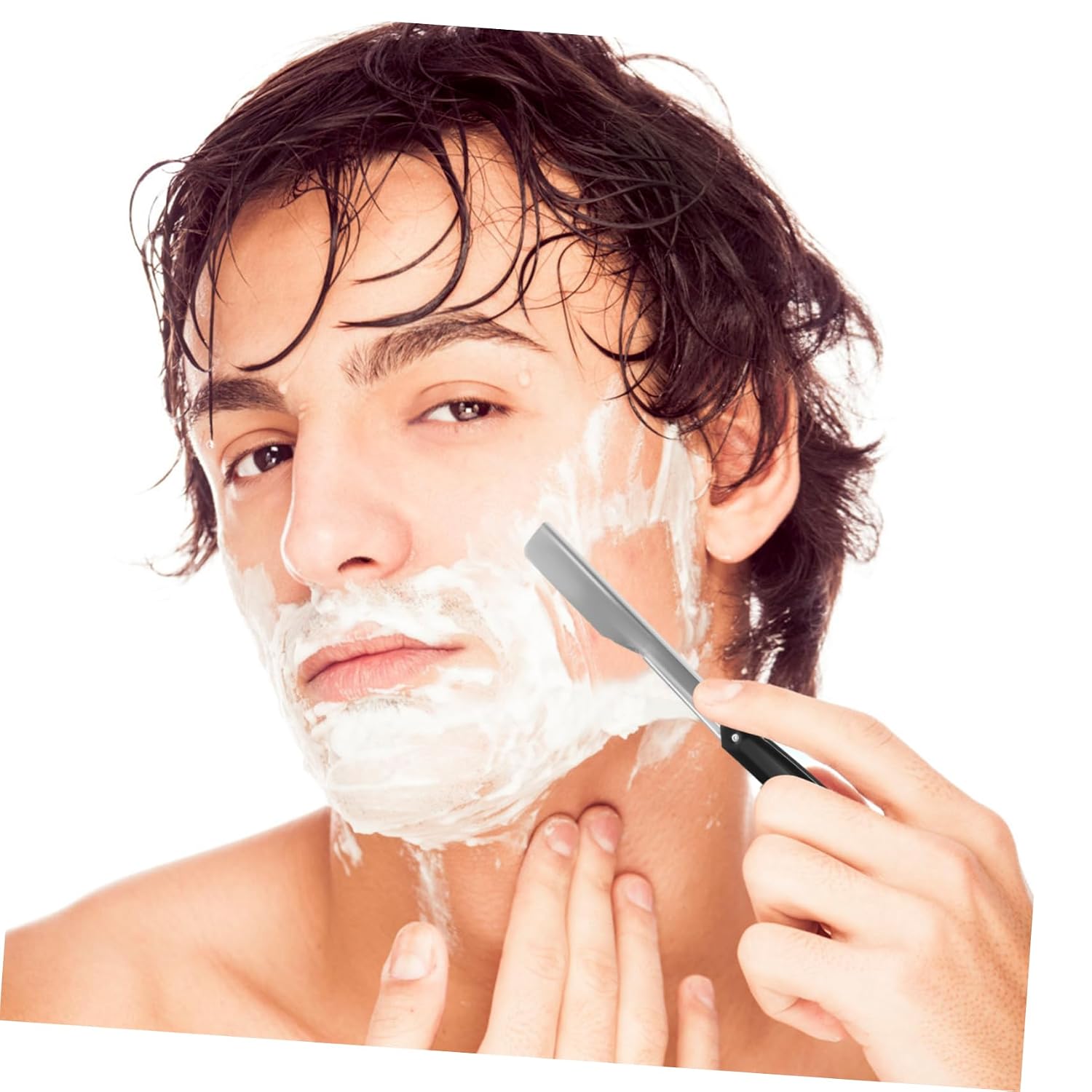 Manual Shaving Razor for Men Portable Straight Razor for Beard and Hair for Barbers and Home Use to Use Space-saving Design