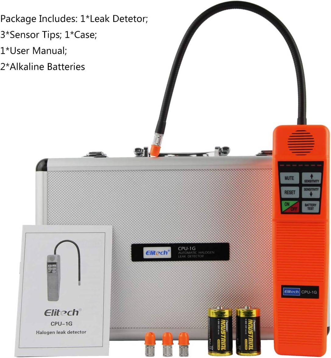 Blасk Frіdау - 50% оƒƒ Elitech CPU-1G HVAC Leak Detector Halogen Gas Tester HVAC Refrigerant AC Sniffer R22 R410A R134A