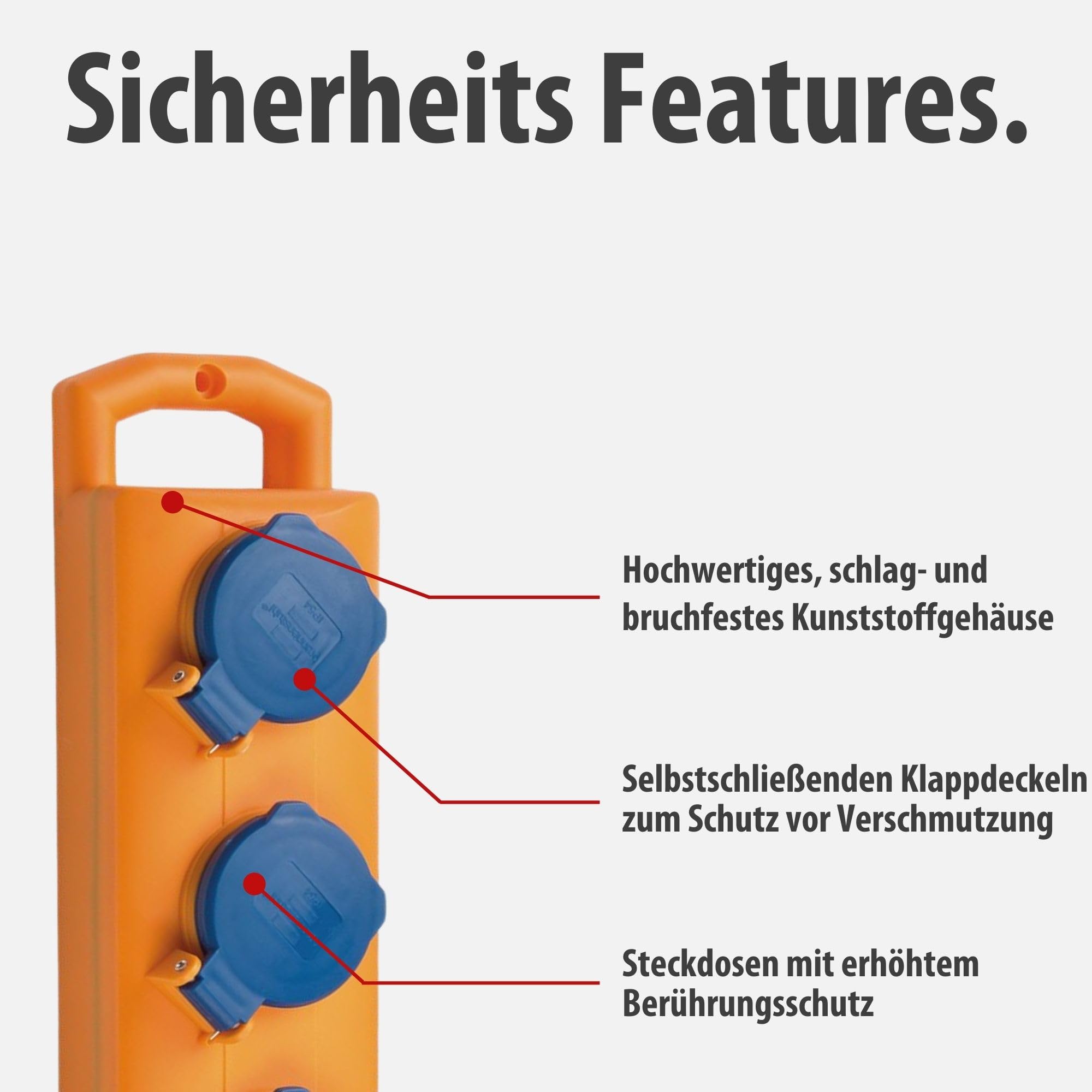 Brennenstuhl Super-Solid SL 554 DE FI Steckdosenverteiler 5-Fach Outdoor 5m