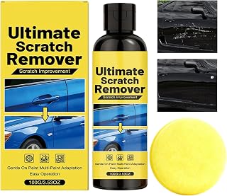 Car Scraper Remover - 5.04 Paint Repairer | Vehicle Repair Polisher - 100g Car Polishing Paste with Sponge Buffer Plate Removes Light Water Stains and Surface Stains Repair