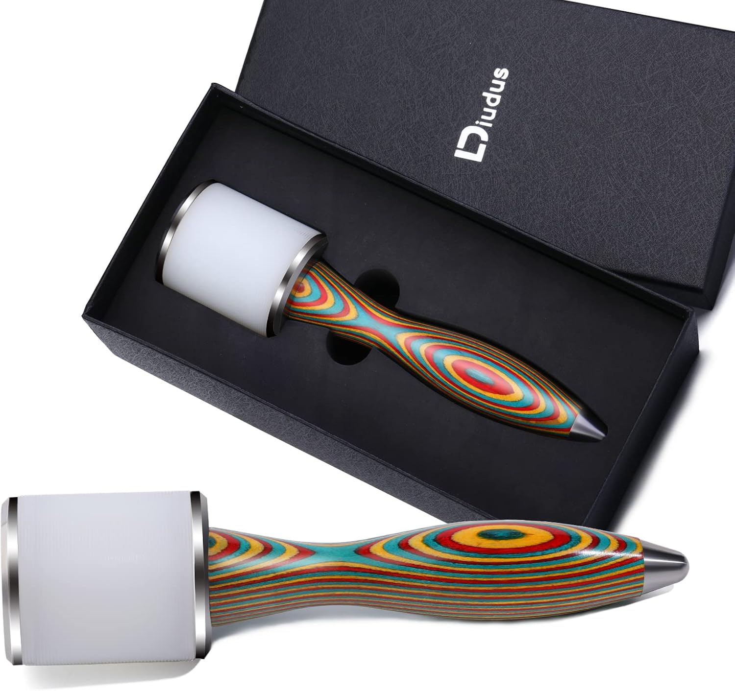 DIUDUS Leather Carving Hammer, Leather Mallet Hammer Leather Stamping