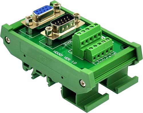 Miniatura 2 de Montaje en carril DIN D-SUB Módulo de interfaz macho-hembra Placa de ruptura del bloque de terminales (DB37)