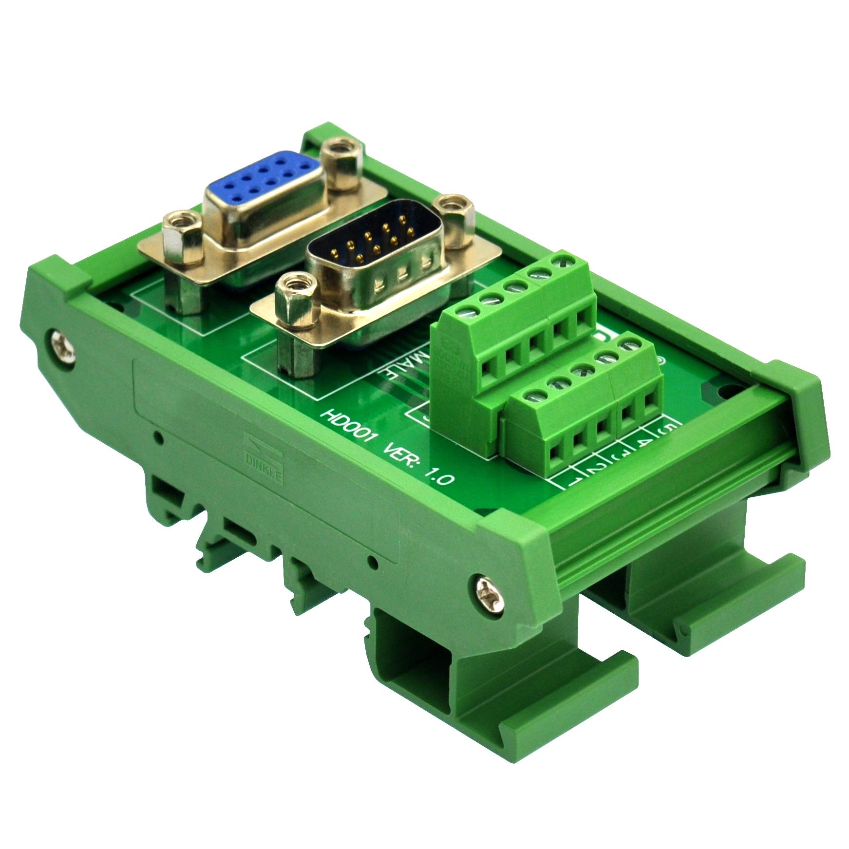 Snapklik.com : DIN Rail Mount D-SUB Male-Female Interface Module ...