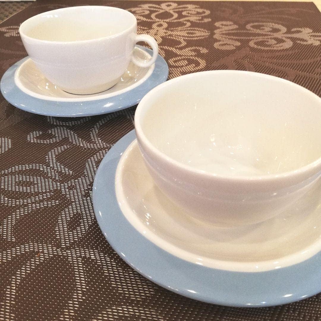 カップ&amp;ソーサー ペアセット 箱あり 【ハンドルガラスドリンクカップカッ】
