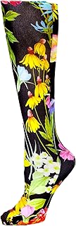 Celeste Stein Therapeutic Graduated Women Compression Socks, Diabetic Socks For Womens, 8-15 mmHg For Regular Calf