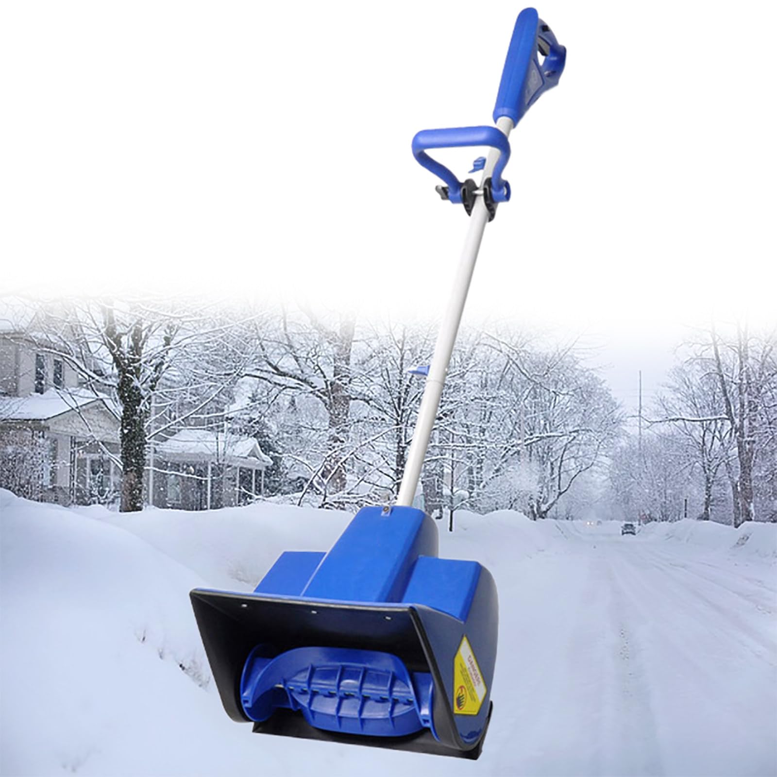 Pala da Neve elettrica Senza Fili da 24 V, 28 cm di Larghezza, Motore brushless, 2 batterie, Caricabatterie rapido, per la Pulizia di vialetti, patii e terrazze