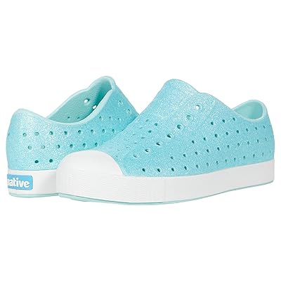 Native Shoes Kids Jefferson Bling Glitter (Little Kid) Kids Shoes Piedmont Bling/Shell White