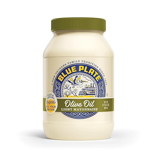 Miniatura 3 de Blue Plate Mayonesa ligera con aceite de oliva, tarro de 30 onzas líquidas (paquete de 6)