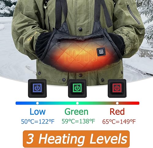 Miniatura 3 de Orejera de mano térmica, bolsa calentadora de manos eléctrica, adecuada para caza al aire libre, deportes, fotografía, golf, senderismo, fútbol,