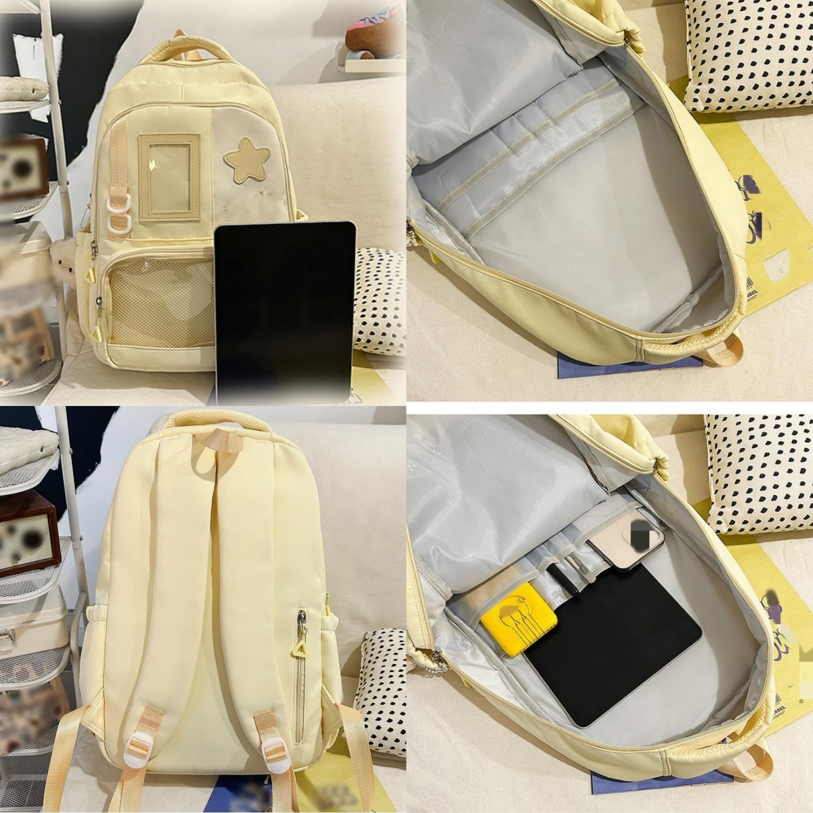 Zaino Kawaii Ita Per Donna Borse Giapponesi Trasparenti Di Grande Capacità