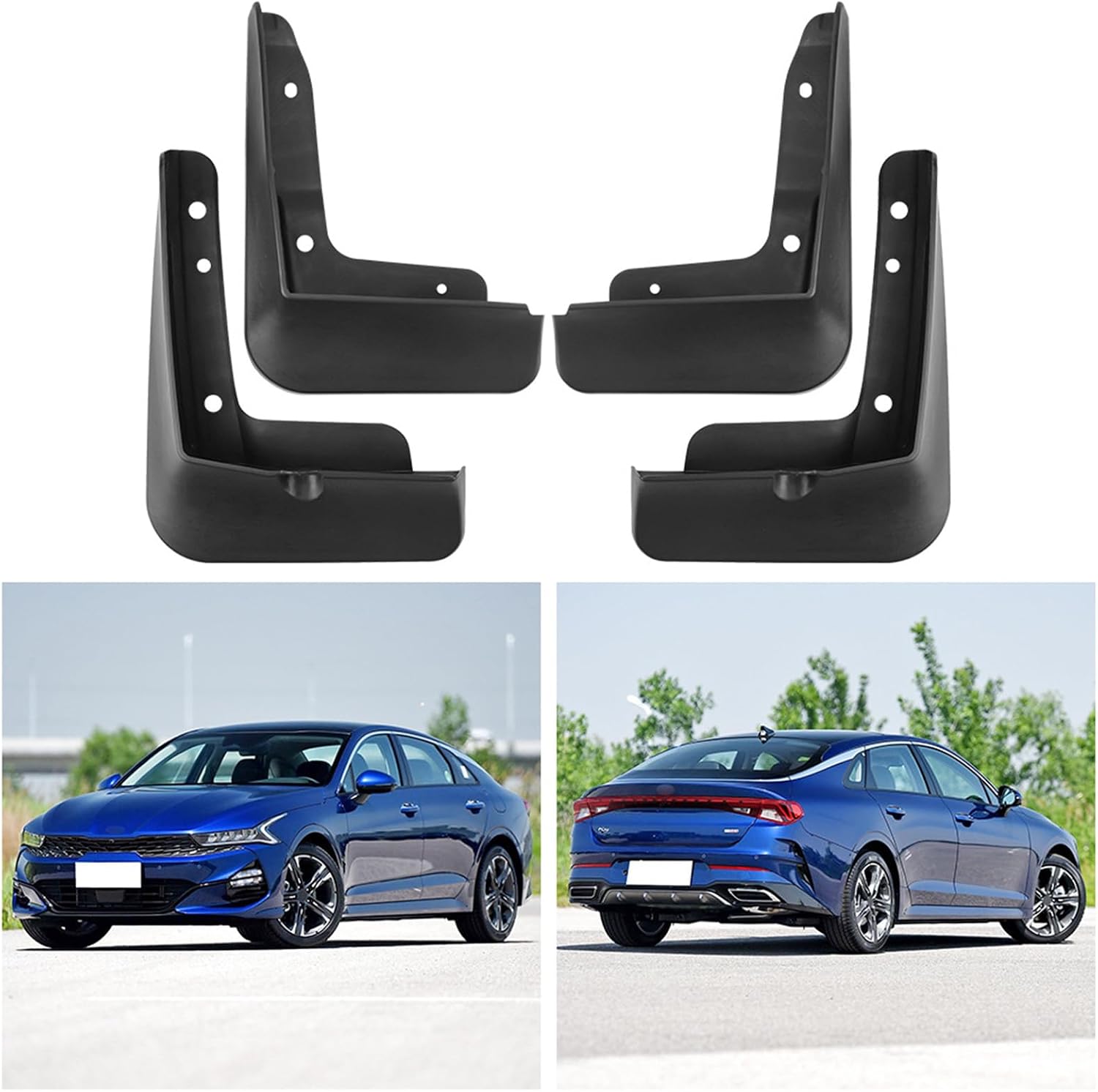Car Mudguard Mud Flaps for Opitma K5 2020-2024 Molded Custom Front and Rear Mudflaps Splash Guards Flares Kit 4-PC Auto Accessories,Send 1 Car Wash Towel