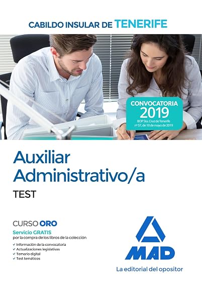 Auxiliar Administrativo/a del Cabildo Insular de Tenerife. Test