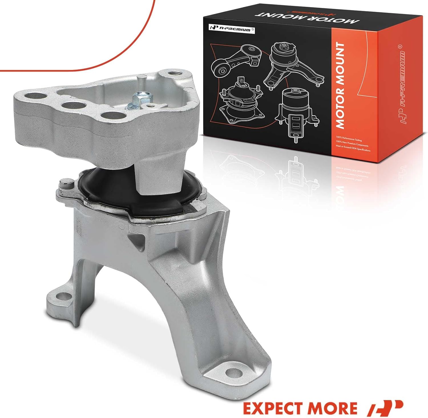 A-Premium Front Right Passenger Side Engine Motor Mount Compatible with Honda Accord 2018 2019 2021 2022, 1.5L, Automatic CVT Transmission