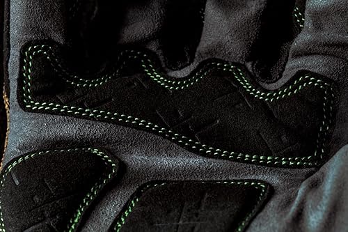 Vista 26 de IRONCLAD Guantes de trabajo Guantes de protección contra impactos Amarillo y naranja de alta visibilidad