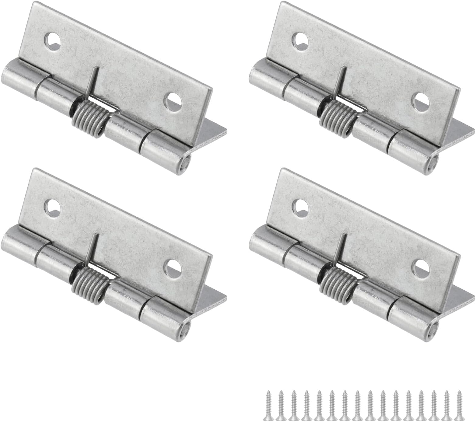 Spring Hinge Self Opening Hinge 2" Length Stainless Steel Door Hinge - Pack of 4