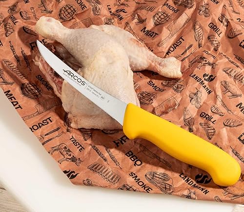 Miniatura 6 de Arcos Cuchillo deshuesador de acero inoxidable nitrum de 5 pulgadas y hoja de 5.512 in. Cuchillo de carnicero profesional para cortar huesos de