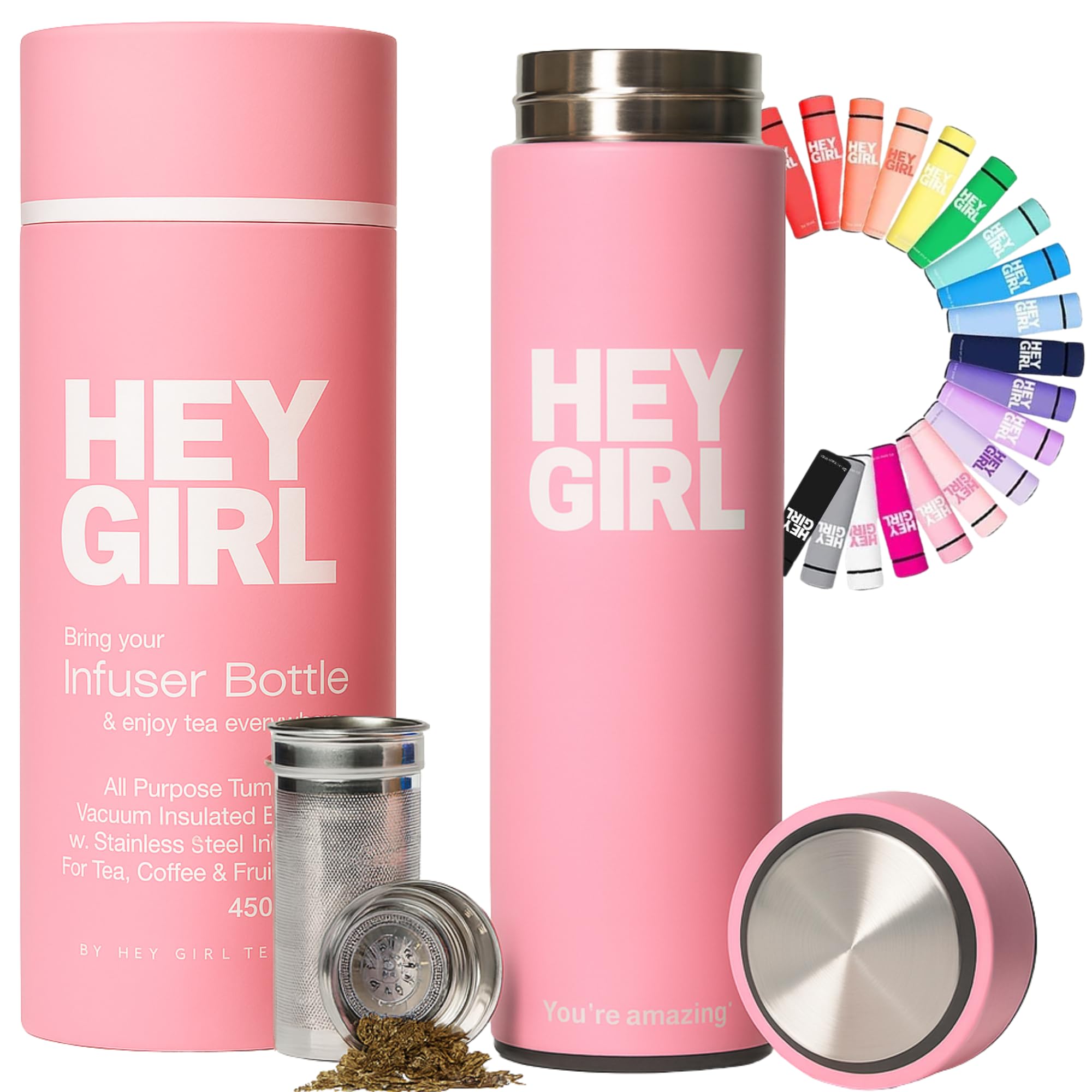 Hey Girl Tea Infuser Bottle