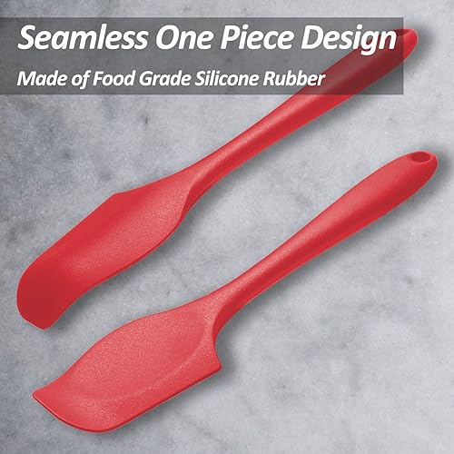 Miniatura 3 de Juego de mini espátulas de silicona, espátula pequeña curvada con cuenco poco profundo para cocina, espátula raspadora sin costuras para cocinar,