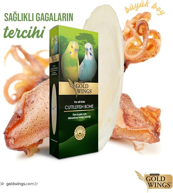 Gold Wings Premium Mürekkep Balığı Kemiği Küçük, 10 gr