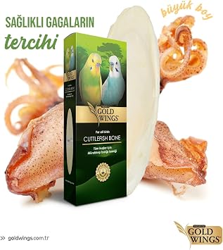 Gold Wings Premium Mürekkep Balığı Kemiği Küçük, 10 gr