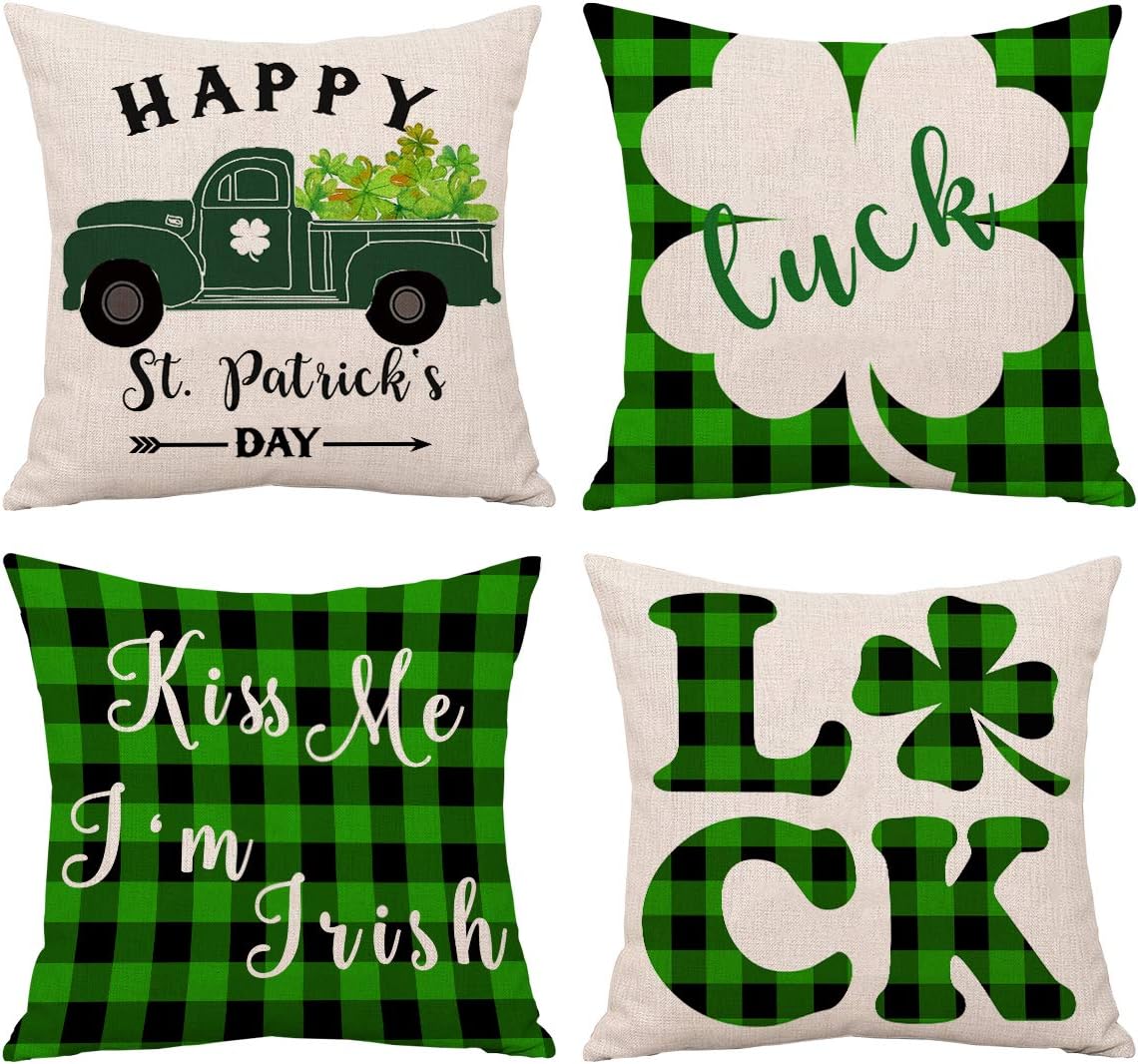 st patricks day throw pillows
