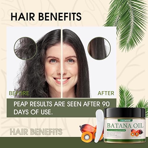 Miniatura 4 de Aceite de batana crudo para el crecimiento del cabello, 100% natural y puro, aceite de batana Dr. Sebi crudo de Honduras sin refinar y orgánico,