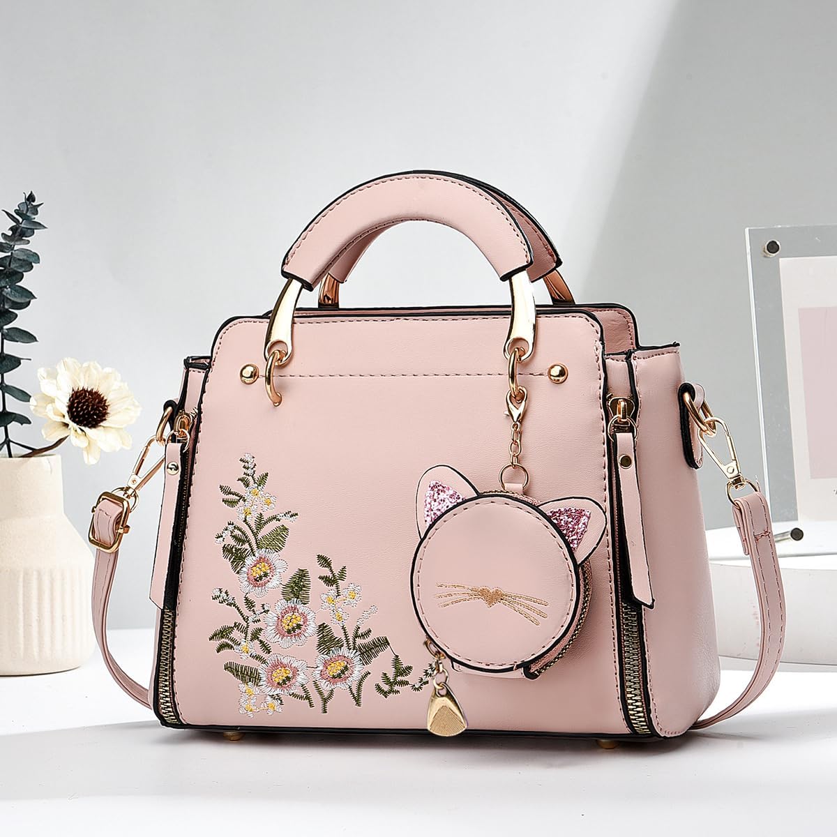 Xiaoyu Fashion Purses and Handbags for Women Ladies Crossbody Bags Top Handle Satchel Shoulder Bags Small Totes - Image 6