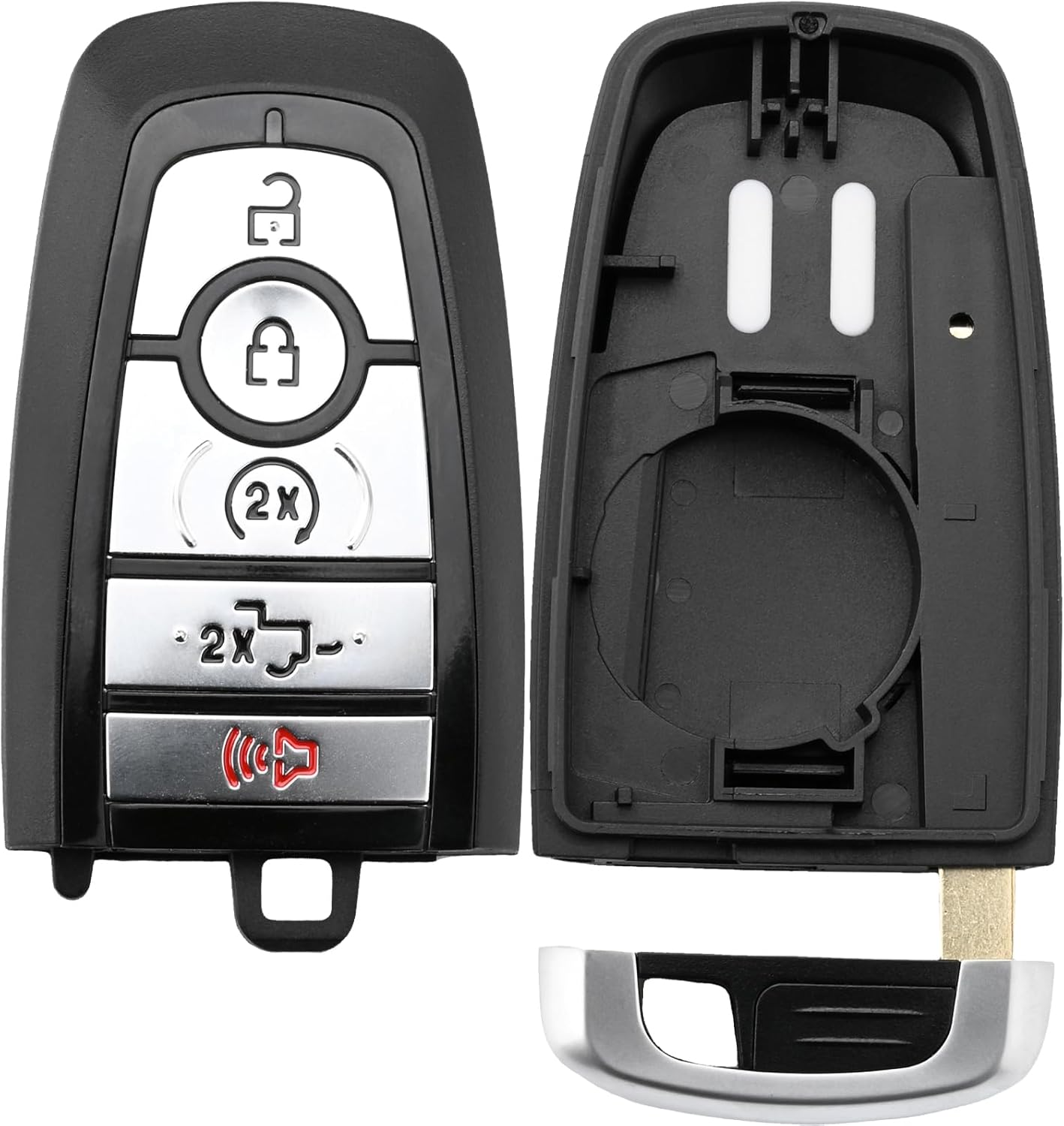 M3N-A2C93142600 Key Fob Shell Case Compatible with Fusion 2017-2020 Edge Explorer 2018-2022 Mustang 2018-2023