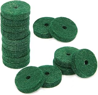 Yuecoom 180Pcs Piano Felt Pads, 22mm Piano Felt Cushion Piano Felt Washers Piano Leveling Key Washers Piano Regulating Tools Keyboard Balance Washers