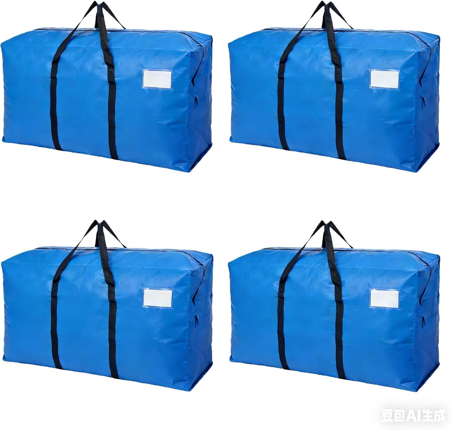 Heavy Duty Moving Bags with Backpack Straps & Handles, Large Storage Bags with Zipper for Clothes, College Moving Supplies and Dorm Essentials