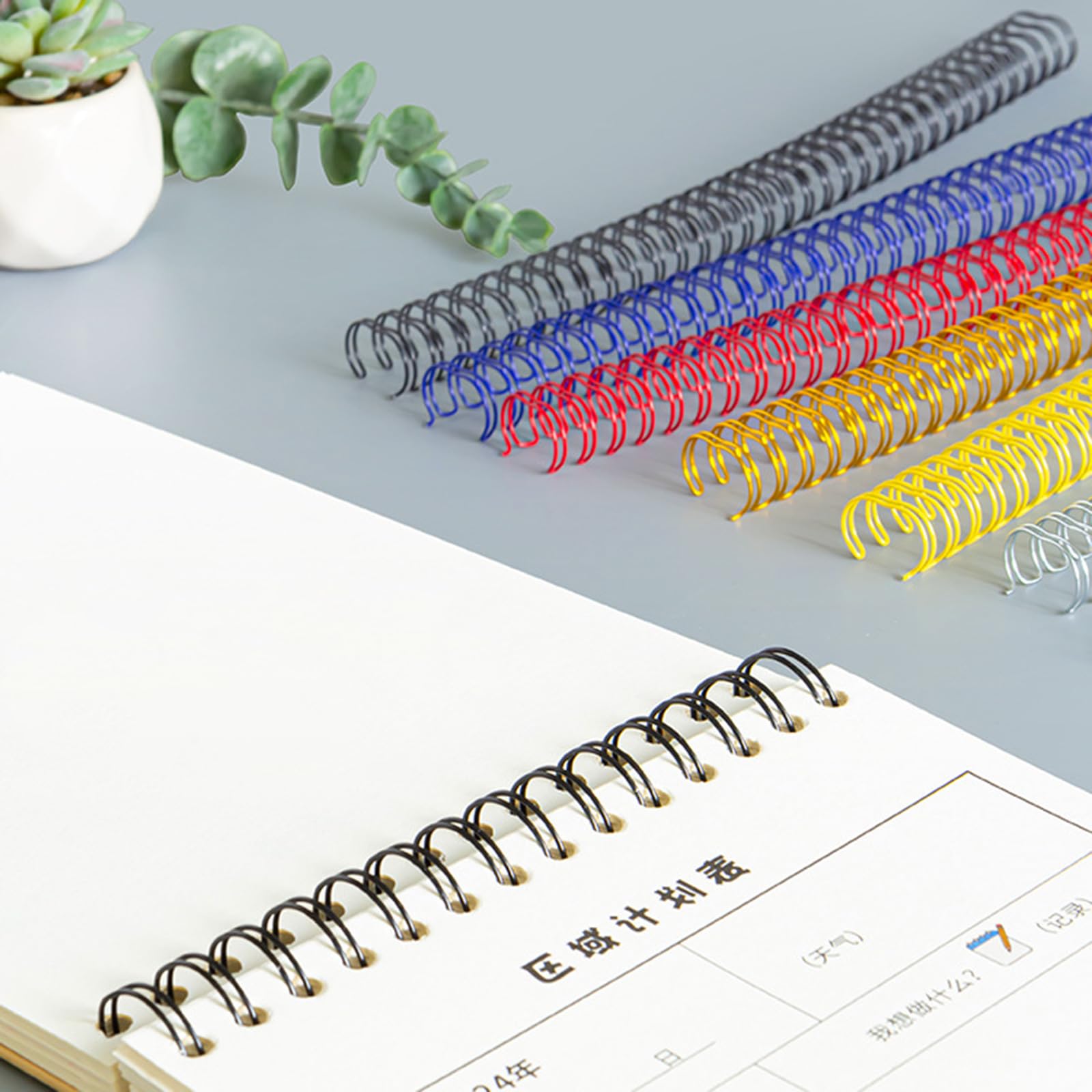 Lot de 100 anneaux de reliure multi-trous en fer 23 trous 24 trous ou 34 trous pour l'organisation de documents de bureau