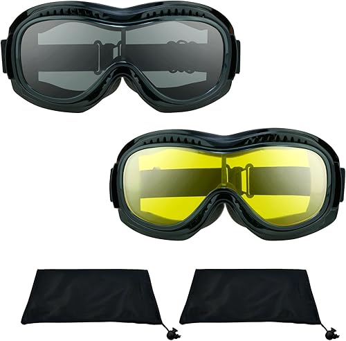 Miniatura 7 de Bikershades Gafas de sol para gafas de motociclista, ciclismo, esquí, buceo, trabajo al aire libre