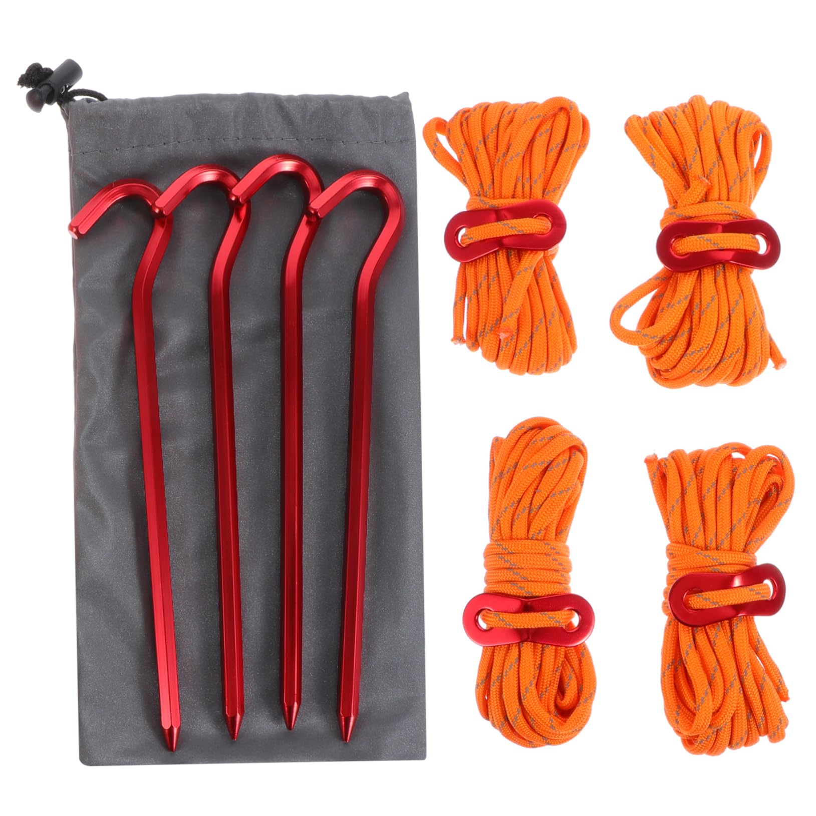 Estacas de camping de aluminio para evitar que tu tienda se mueva con el viento