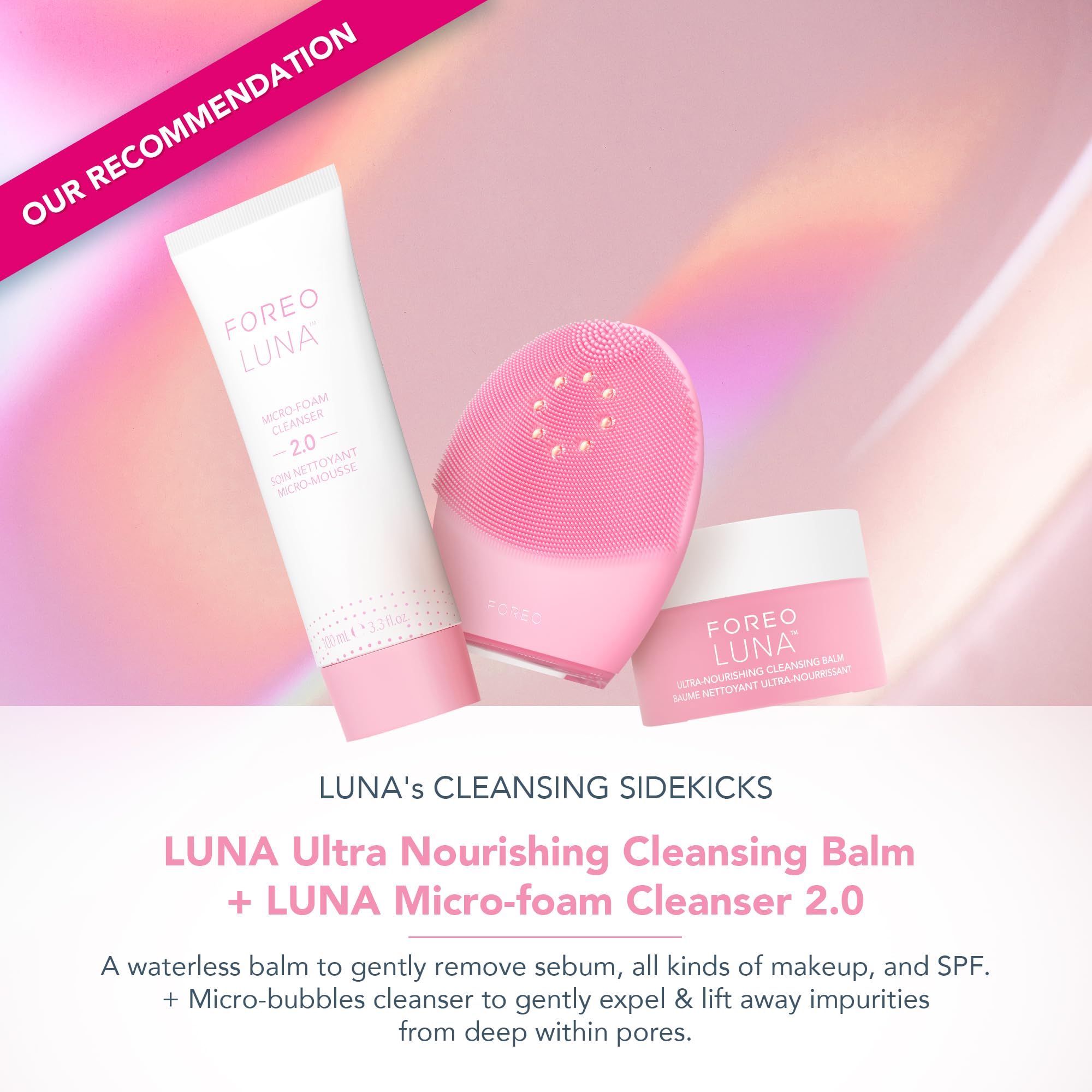 FOREO Luna 4 Plus Facial Cleansing Brush - Thermo Cleansing Facial - Anti Aging Microcurrent Facial Device - Normal Skin