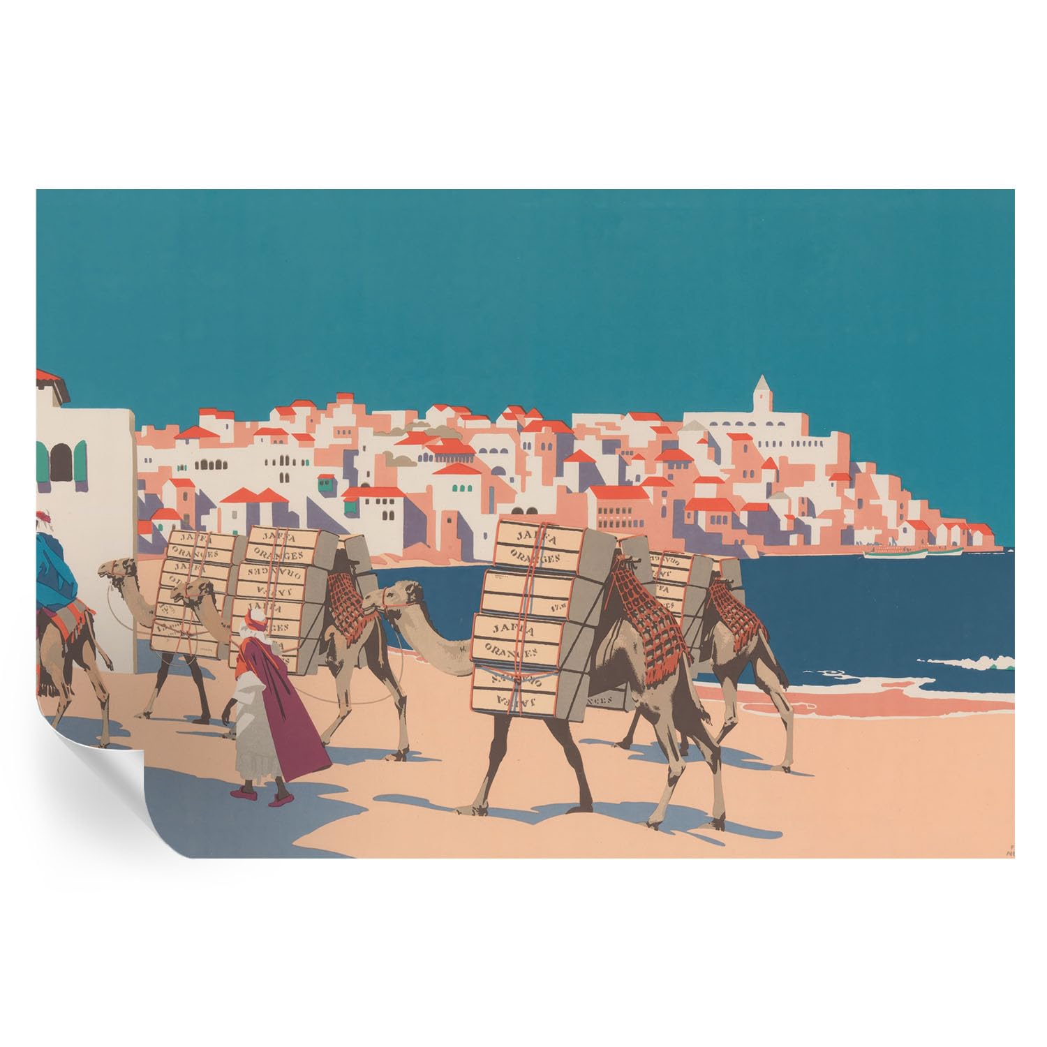 Vinilos de caravana de camellos para crear un oasis en su salón