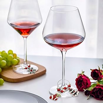 Amazon.co.jp: ワイングラスチャーム クリスマステーマワイングラス