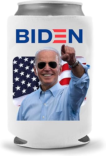 Miniatura 3 de Joe Biden Kamala Harris Beer Sleeve Coolie  Cool Coast Products  American Flag America Funny President Vice Party Beer  Enfriador de latas de bebida