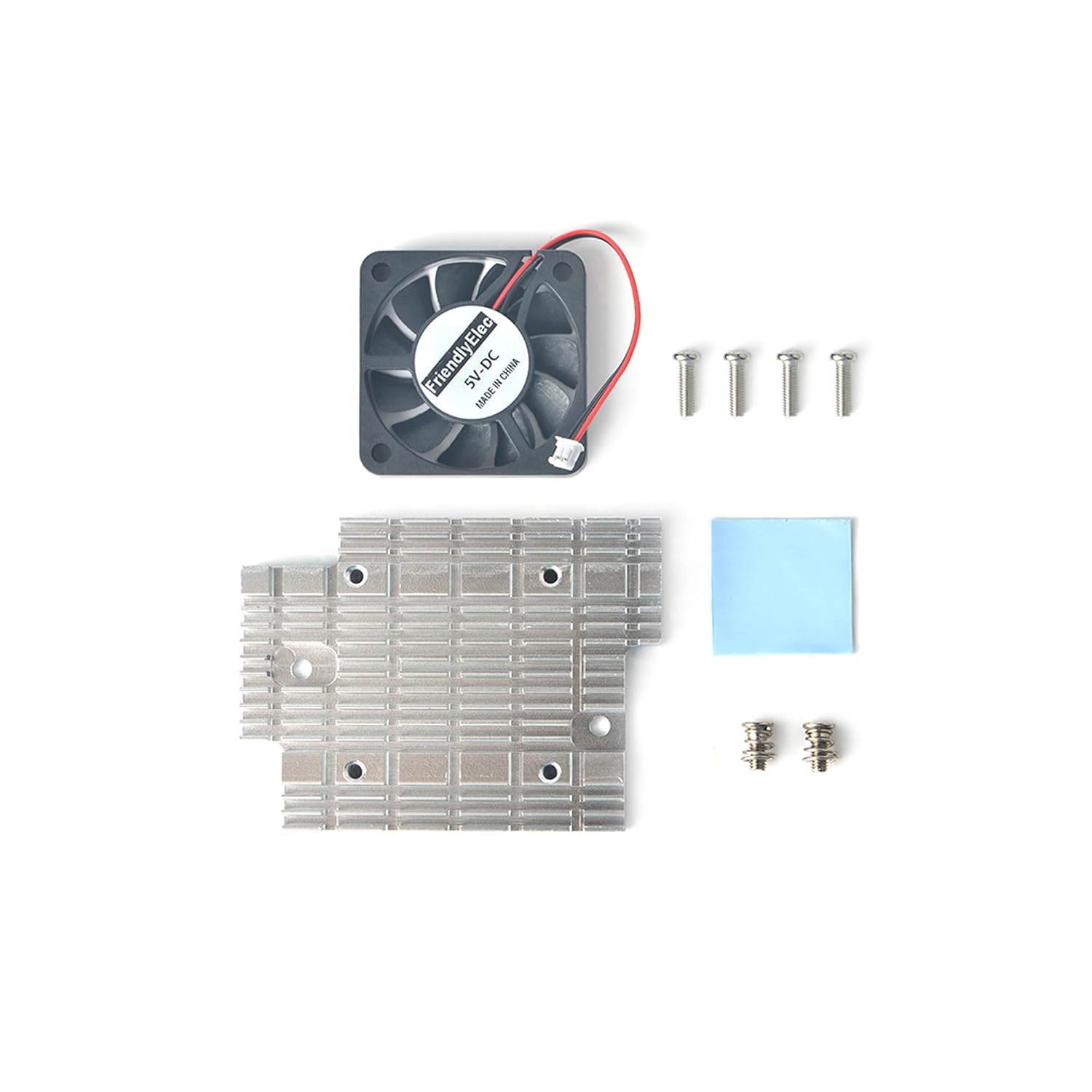 WayPonDEV Black Cooling Fan for CM3588/CM3588 Plus NAS Kit NanoPC-T6 Router, Graphics Card Fans Adaptor Radiator for CM3588 Network Storage Module NAS Kit (NanoPC-T6 Fan Kit)
