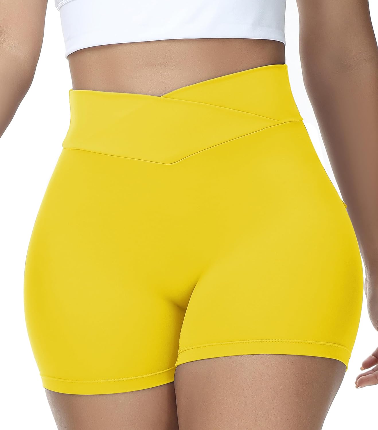Booty Shorts for Women Scrunch Butt Shorts with Pocket Cargo Workout Biker Gym Bottoms - Image 5