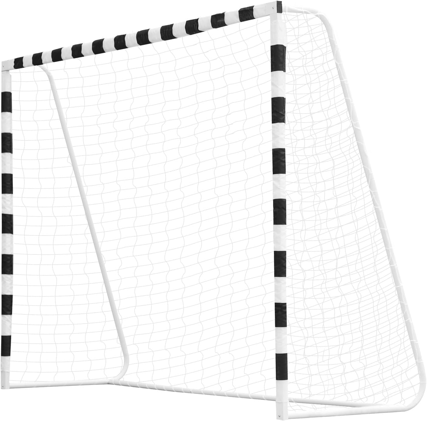 3m x 2m Futsal-Fußballtor | Standardgröße für Garten & Kleinfeld | Extrem stabiles Fußballtor mit Schnellaufbau-System | Wetterfestes 2mm HDPE-Netz