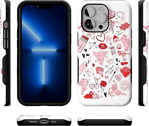 Vista 245 de Casely iPhone 13 Pro Case Compatible with MagSafe Blue Marble Case