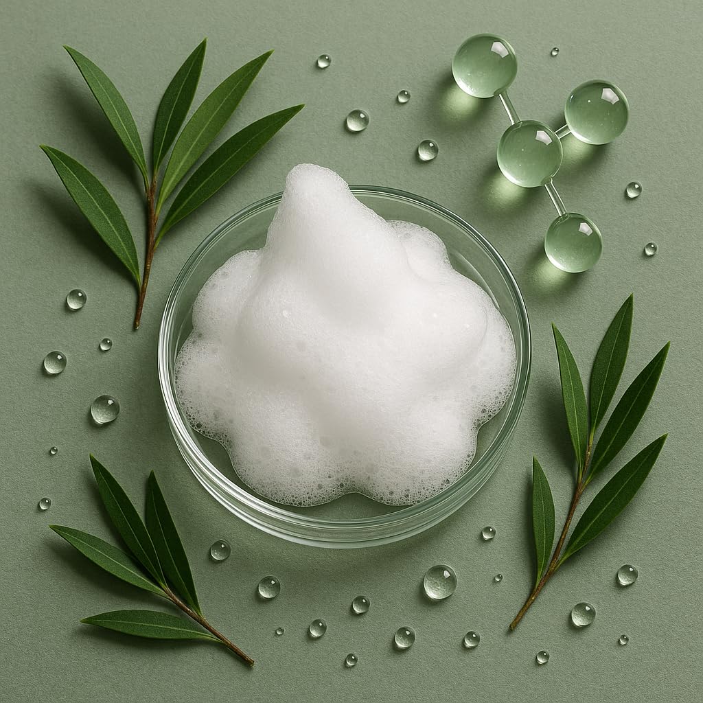 SpaScriptions Tea Tree & Salicylic Acid Foaming Facial Cleanser, pH Balanced, Non Comedogenic, Paraben Free, For All Skin Types, 5 fl oz / 150 mL - Image 8