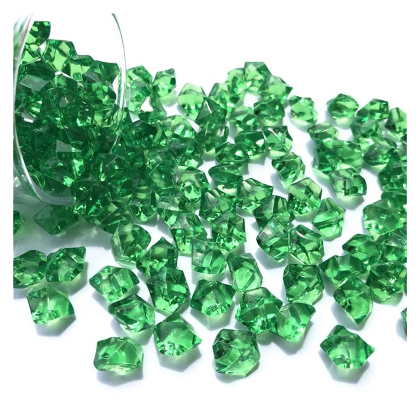 ITRHJTGP Fake Ice Rocks Acrylic Gem Stone Plastic Ice Rocks For Vase Fish Tank for Vases Fillers(Color-03)