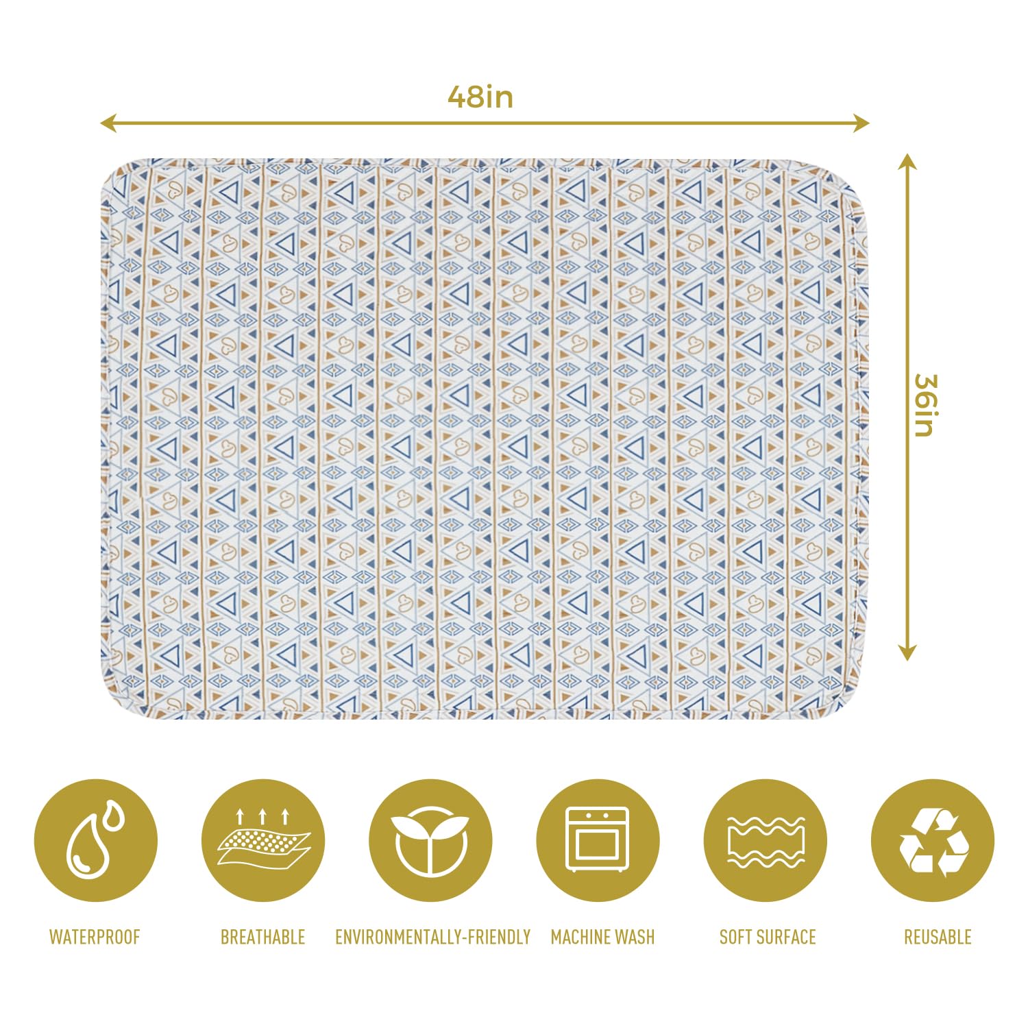 Almohadillas lavables para orina de perro, paquete de 2 almohadillas absorbentes reutilizables para cachorros, lavables a máquina, suaves y antideslizantes, alfombrillas de entrenamiento