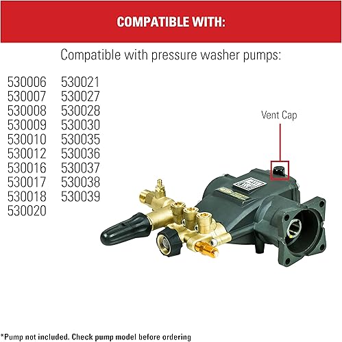 Miniatura 3 de Simpson Cleaning 7111013 - Tapa de ventilación de repuesto para bombas de lavado a presión, color negro