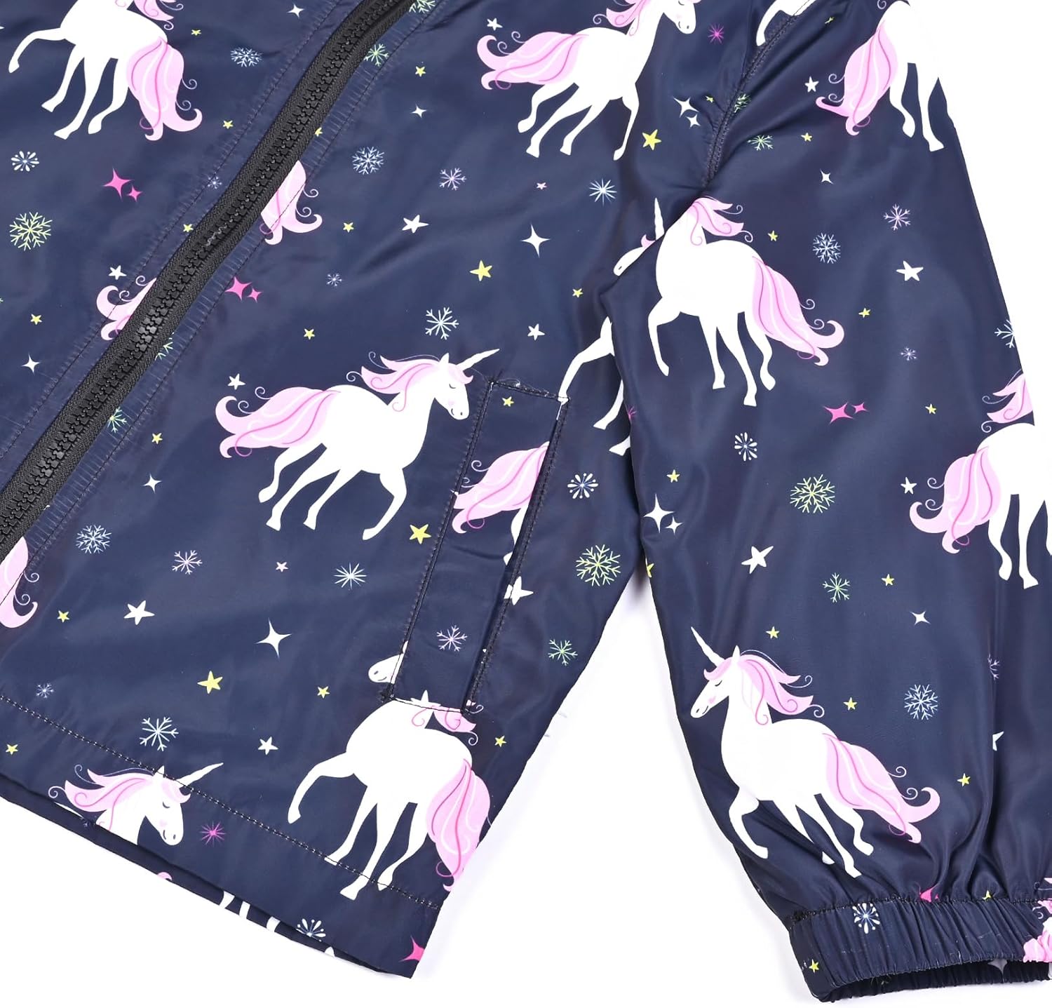 Jxstar Toddler Girls Rain Jackets Little Kids Waterproof Hoodie Raincoats Windbreakers, 12 Month-5 Years - Image 5